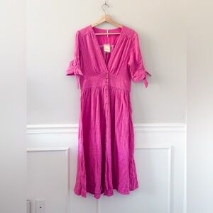 NWT Free People Vibrant Pink Dress